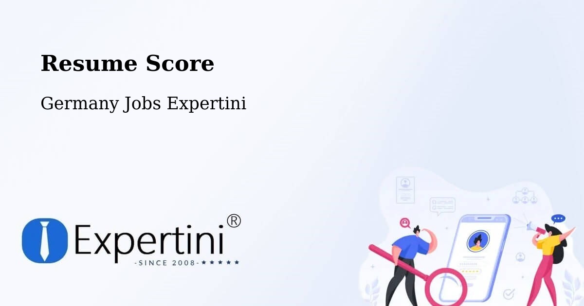 Resume Score & Job Description Match Tool – Upper Bavaria - Germany Jobs Expertini